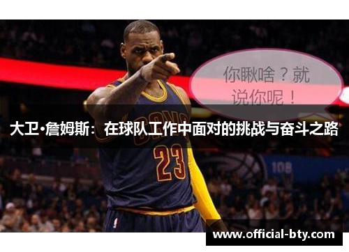 大卫·詹姆斯：在球队工作中面对的挑战与奋斗之路