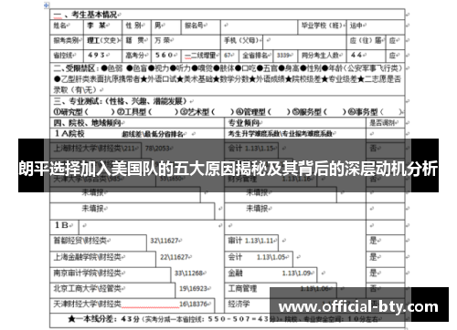 朗平选择加入美国队的五大原因揭秘及其背后的深层动机分析